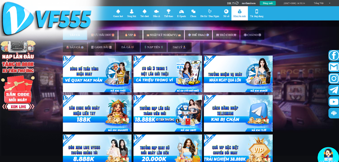 Hệ thống game VF555