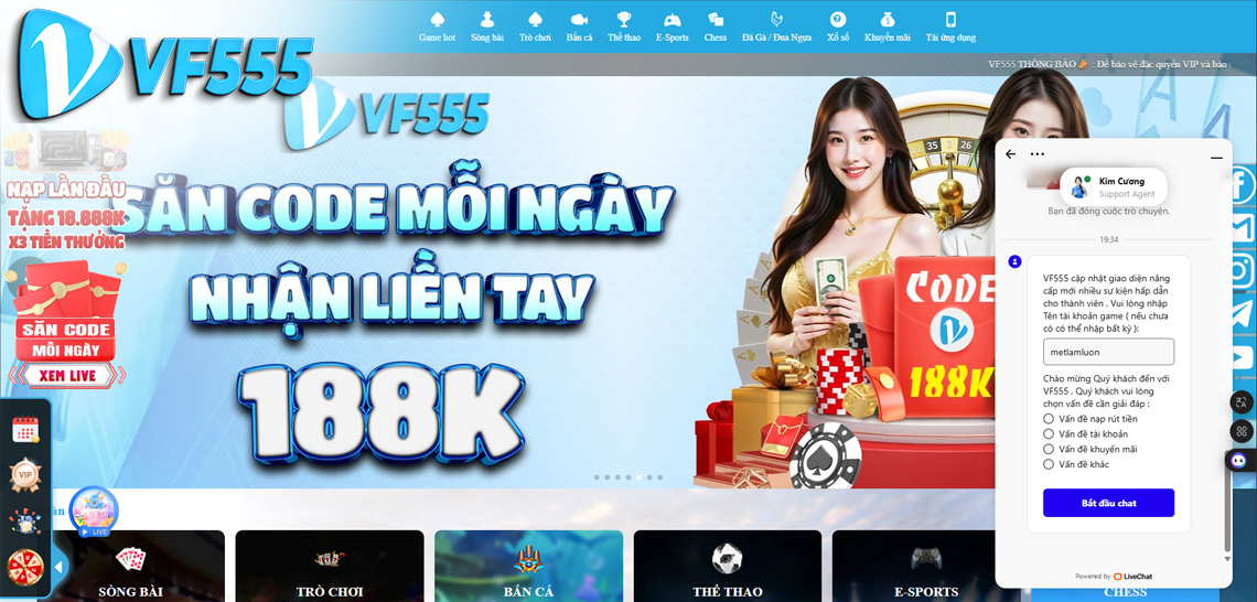 Ưu đãi VIP VF555